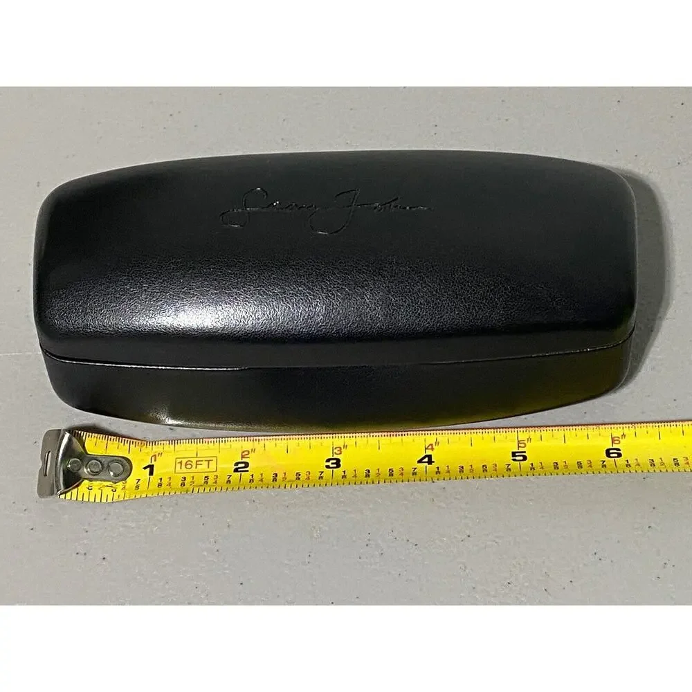 SEAN JOHN Hard Clamshell Sunglasses Eyeglass Case Only + Cleaning Cloth Black